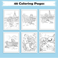 Tropical Siren Coloring Pages – 48 Magical Mermaid Moments for Kids - BIG FRENCHIES