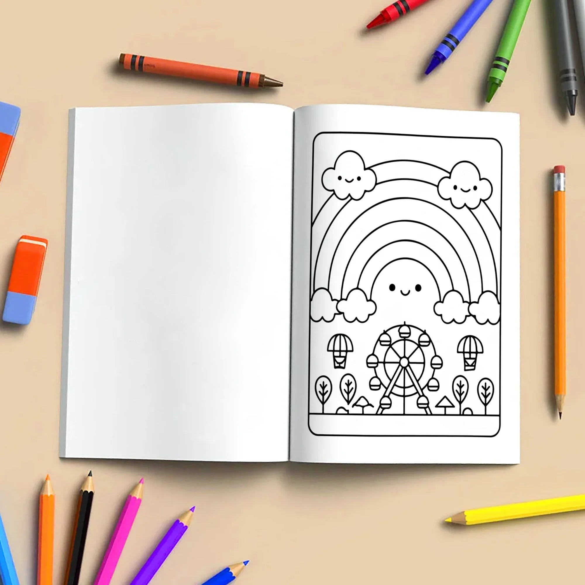 Tropical Joy Hawaii Coloring Pages – 48 Fun and Cute Summer Scenes for Kids - BIG FRENCHIES