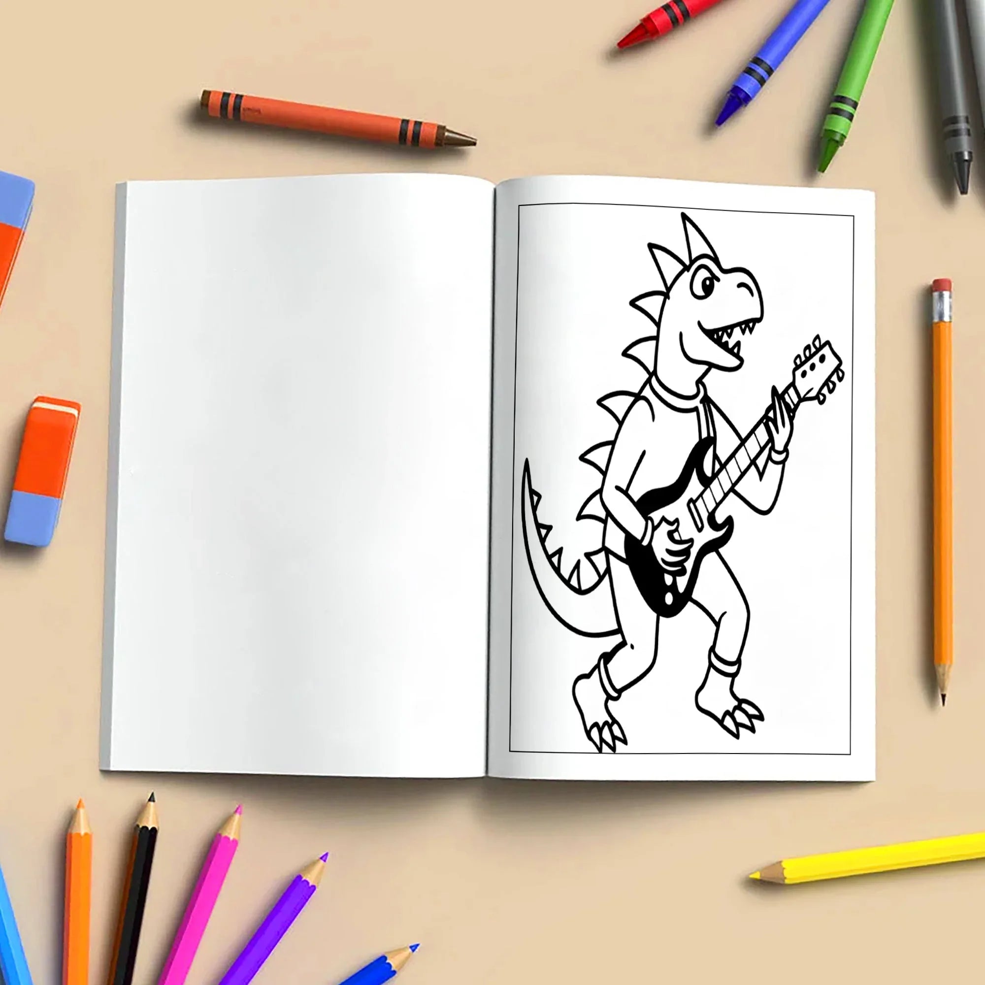 All About Dinos Coloring Pages – 48 Pages – Adorable Dino Adventures and Fun Scenes – For Kids - BIG FRENCHIES