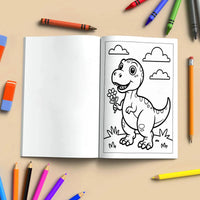 Happy Dino Days – Adorable Dinosaur Activity Coloring Pages – 48 Pages – Cute Dino, Outdoor Scenes – For Kids - BIG FRENCHIES