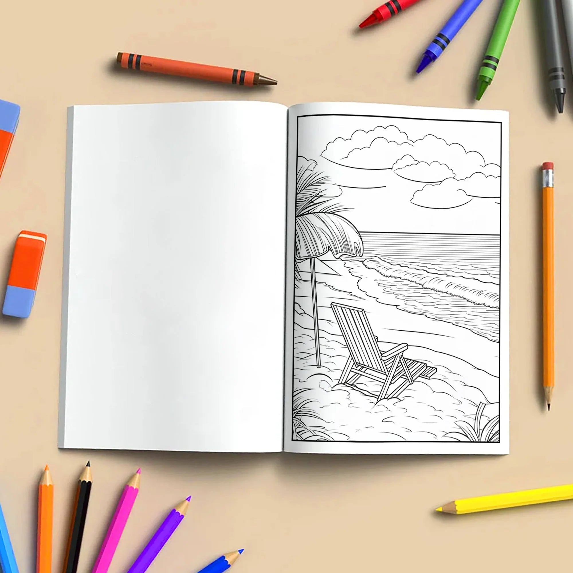 Sun & Sand Hawaii Coloring Pages – 48 Tropical Summer Activities for Kids - BIG FRENCHIES