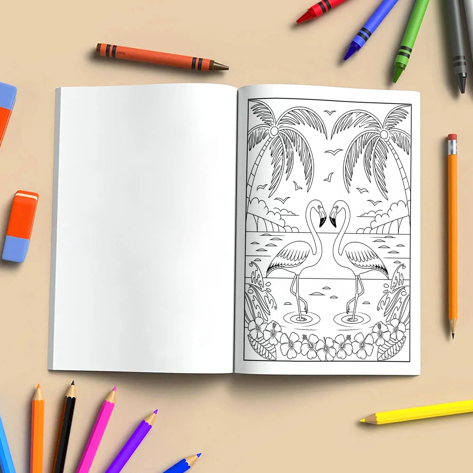 Aloha Adventures Coloring Pages – 48 Cute Beach & Ocean Scenes for Kids - BIG FRENCHIES