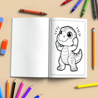Funny Dino Moments Coloring Pages – 48 Pages – Adorable and Funny Dinosaur Scenes – For Kids - BIG FRENCHIES