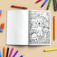 Jungle Friends – Animal Coloring Pages – 48 Pages – Cute Forest Wildlife – For Kids - BIG FRENCHIES