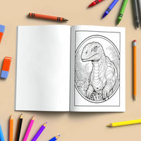 Dinosaur Mandala Adventure Coloring Pages – 48 Unique Dinosaur Designs for Kids & Adults - BIG FRENCHIES