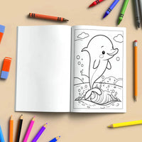 Beach Buddies Hawaii Coloring Pages – 48 Kawaii Surf & Sea Creatures – For Kids - BIG FRENCHIES