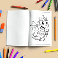 Magical Dino World Coloring Pages – 48 Pages – Cute Dinosaur Adventures, Bath Time and Magic Scenes – For Kids - BIG FRENCHIES