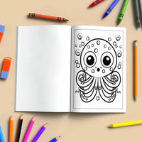 Ocean Adventures – Animal Coloring Pages – 48 Pages – Cute Sea Creatures, Bubbles, Underwater Fun – For Kids - BIG FRENCHIES