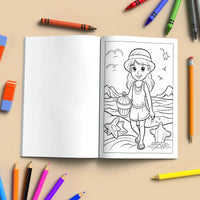 Aloha Beach Fun Coloring Page – 48 Pages – For Kids - BIG FRENCHIES