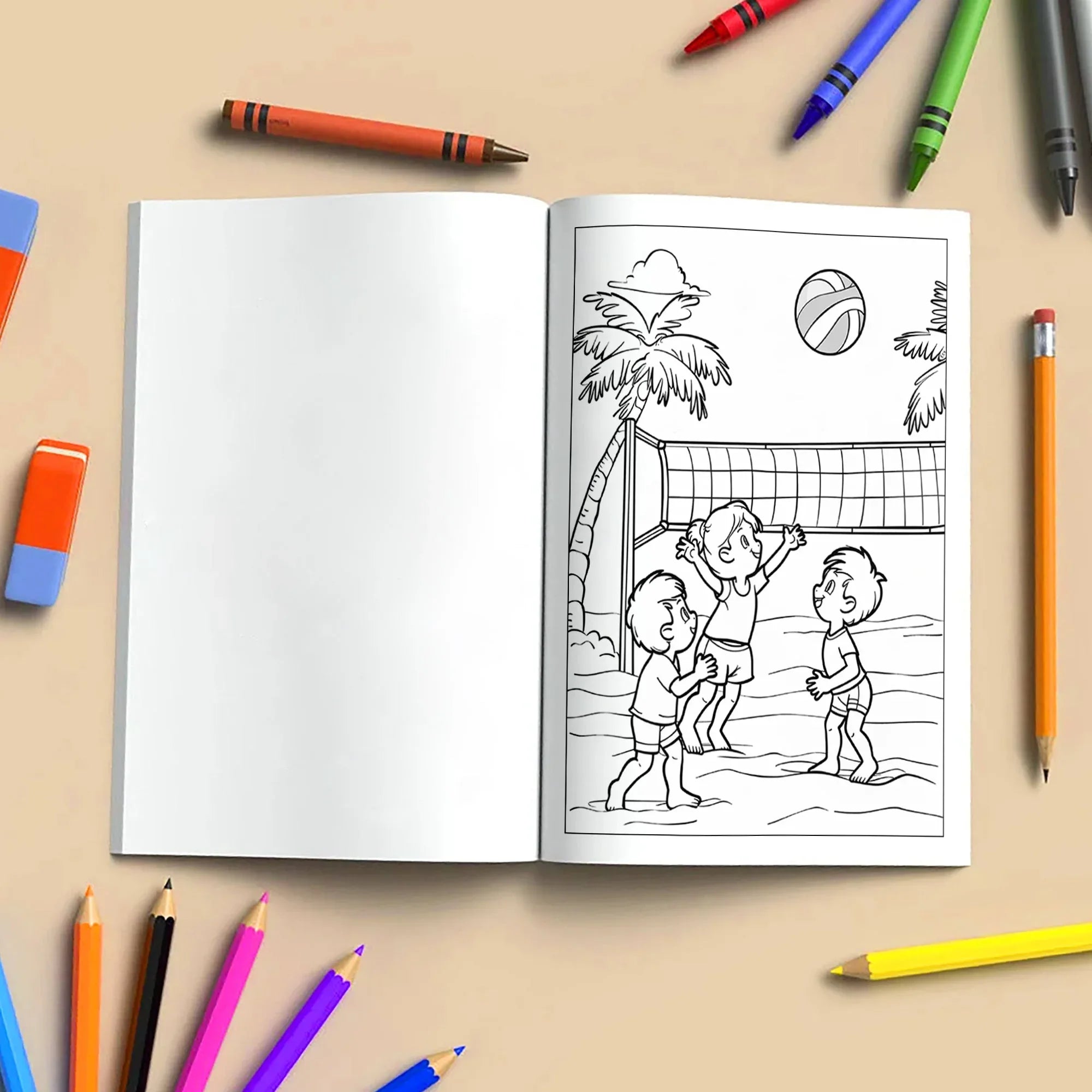 Hawaii Summer Fun Coloring Pages – 48 Beach Activities and Island Adventures for Kids - BIG FRENCHIES