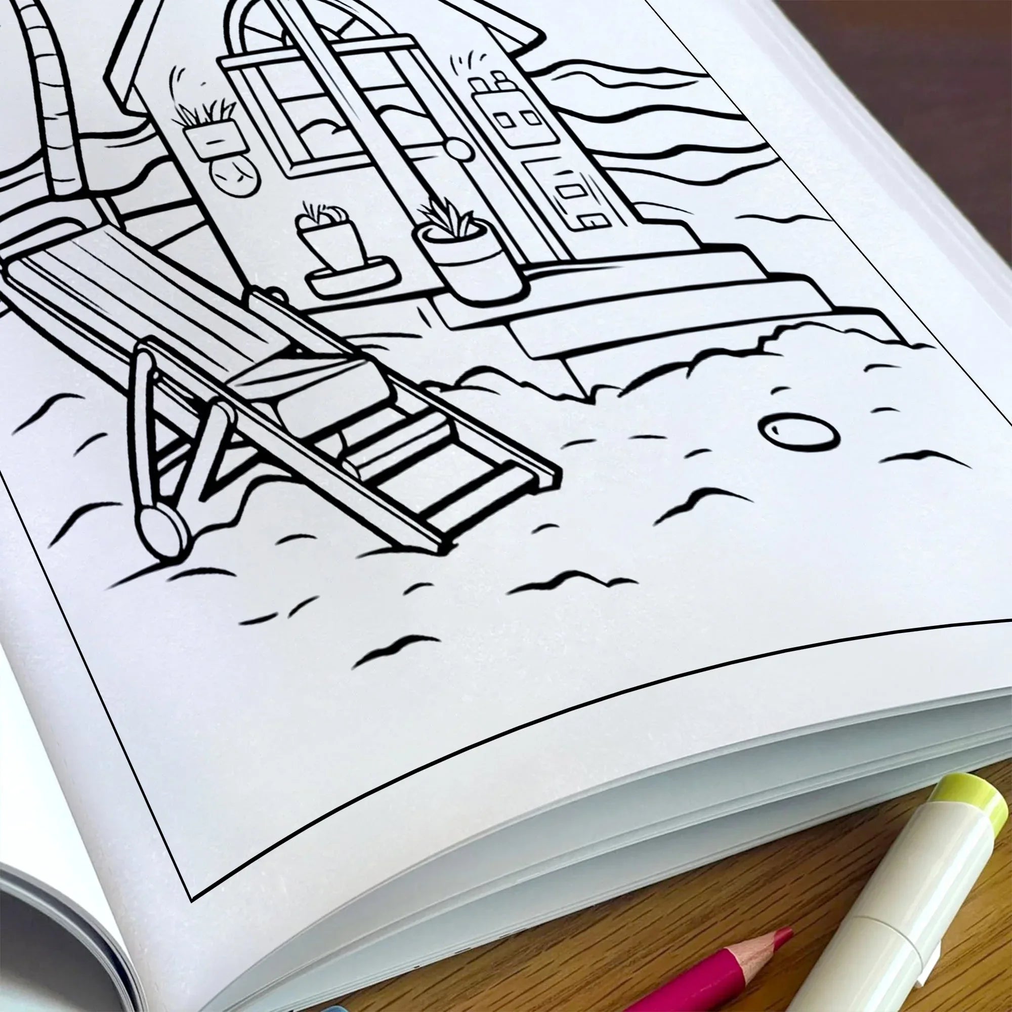 Hawaii Kids Coloring Pages – 48 Cute Beach and Vacation Designs – For Kids - BIG FRENCHIES