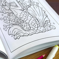 Kawaii Mermaid Magic Coloring Pages – 48 Pages – Cute Ocean, Mermaid, and Sea Life Designs – For Kids - BIG FRENCHIES