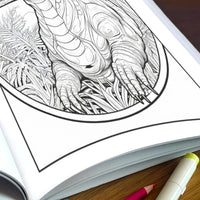 Dinosaur Mandala Adventure Coloring Pages – 48 Unique Dinosaur Designs for Kids & Adults - BIG FRENCHIES