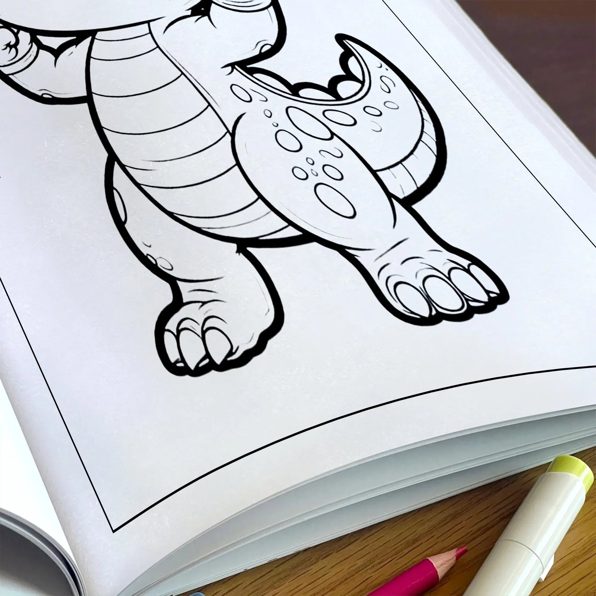 Funny Dino Moments Coloring Pages – 48 Pages – Adorable and Funny Dinosaur Scenes – For Kids - BIG FRENCHIES
