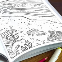 Tropical Island Adventures Hawaii Coloring Pages – 48 Cute Beach Activities for Kids - BIG FRENCHIES
