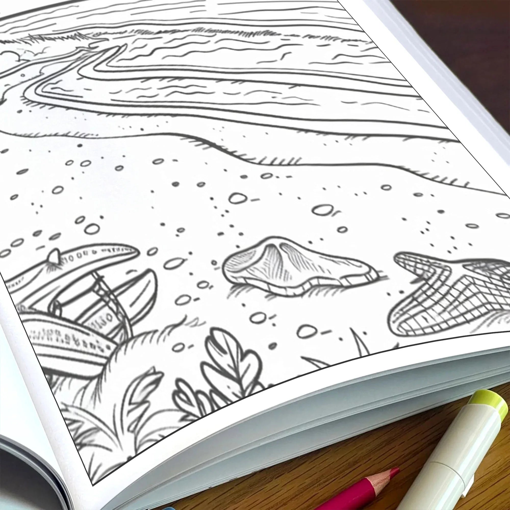 Tropical Island Adventures Hawaii Coloring Pages – 48 Cute Beach Activities for Kids - BIG FRENCHIES