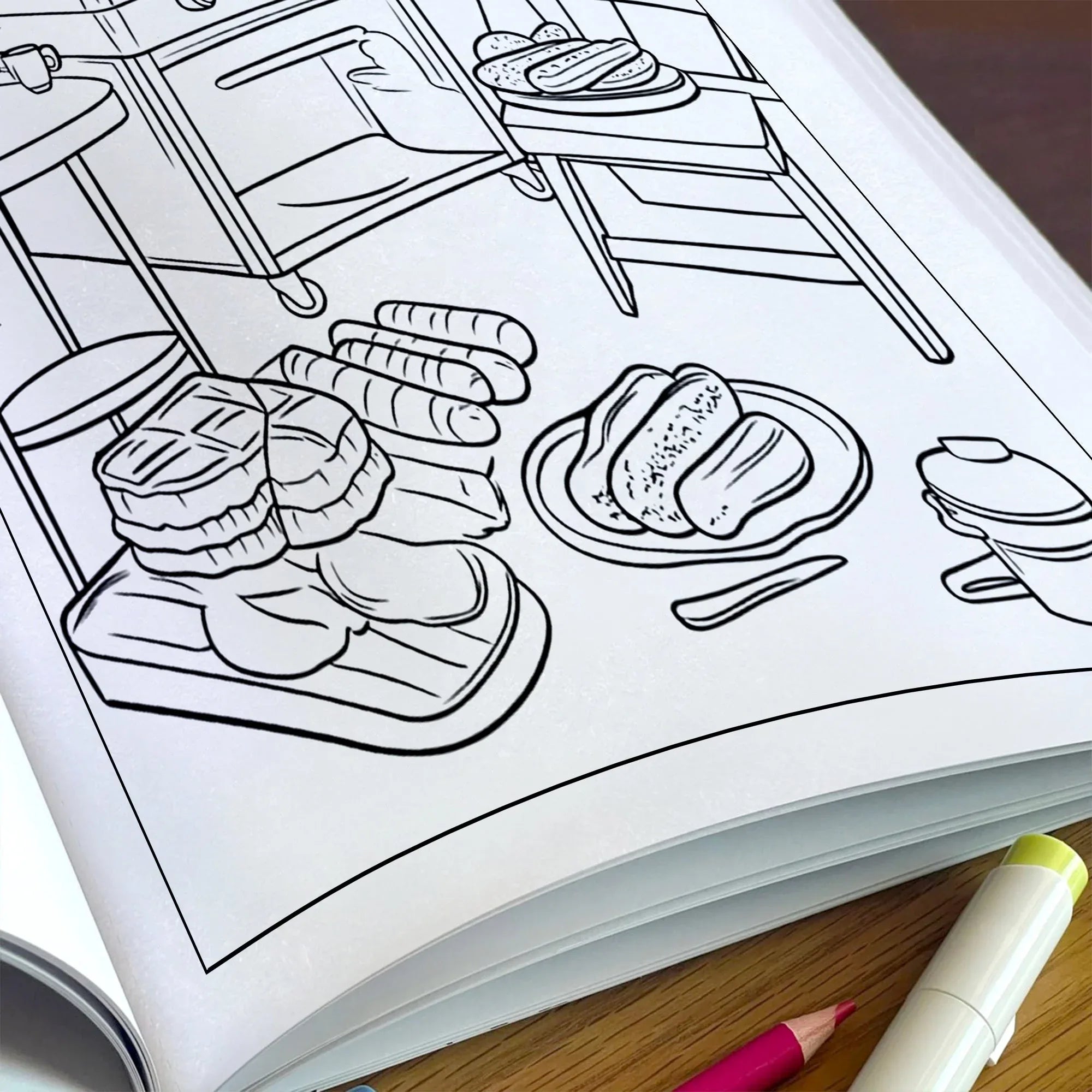 Aloha Spirit Hawaiian Coloring Pages – 48 Pages – Cute Island Life, Palm Trees, Surfboards – For Kids - BIG FRENCHIES