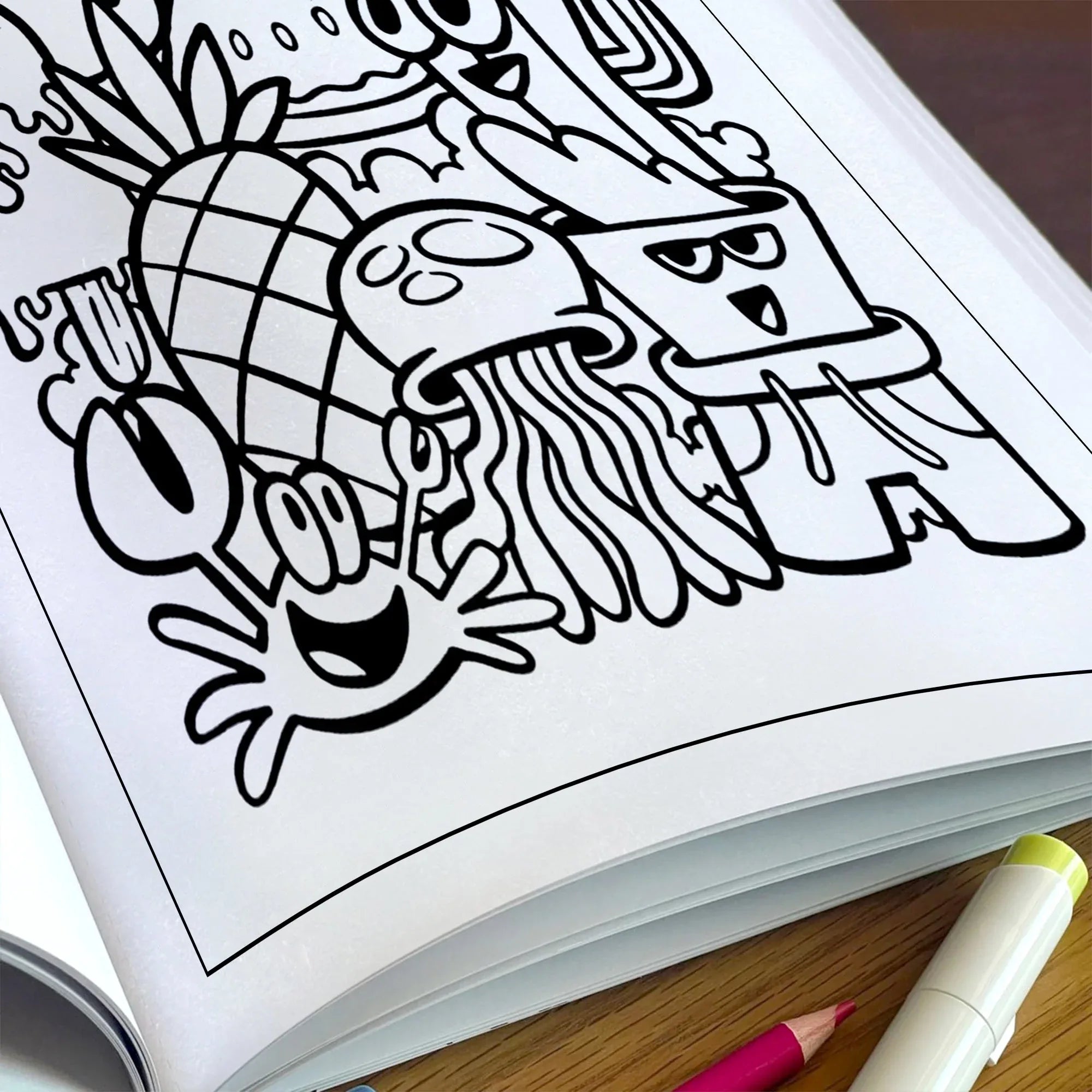 Aloha Doodle Days – Hawaii Coloring Pages – 48 Summer Vacation Scenes – For Kids - BIG FRENCHIES