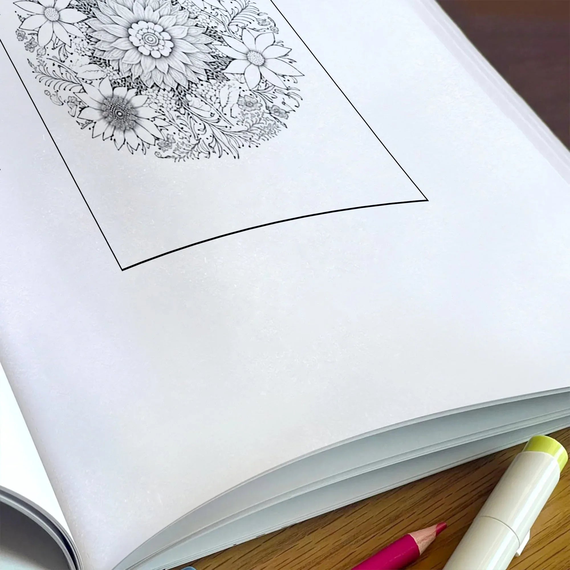 Radiant Blooms Coloring Pages – 48 Pages – Floral Mandala Patterns, Garden Flowers – For Adults - BIG FRENCHIES