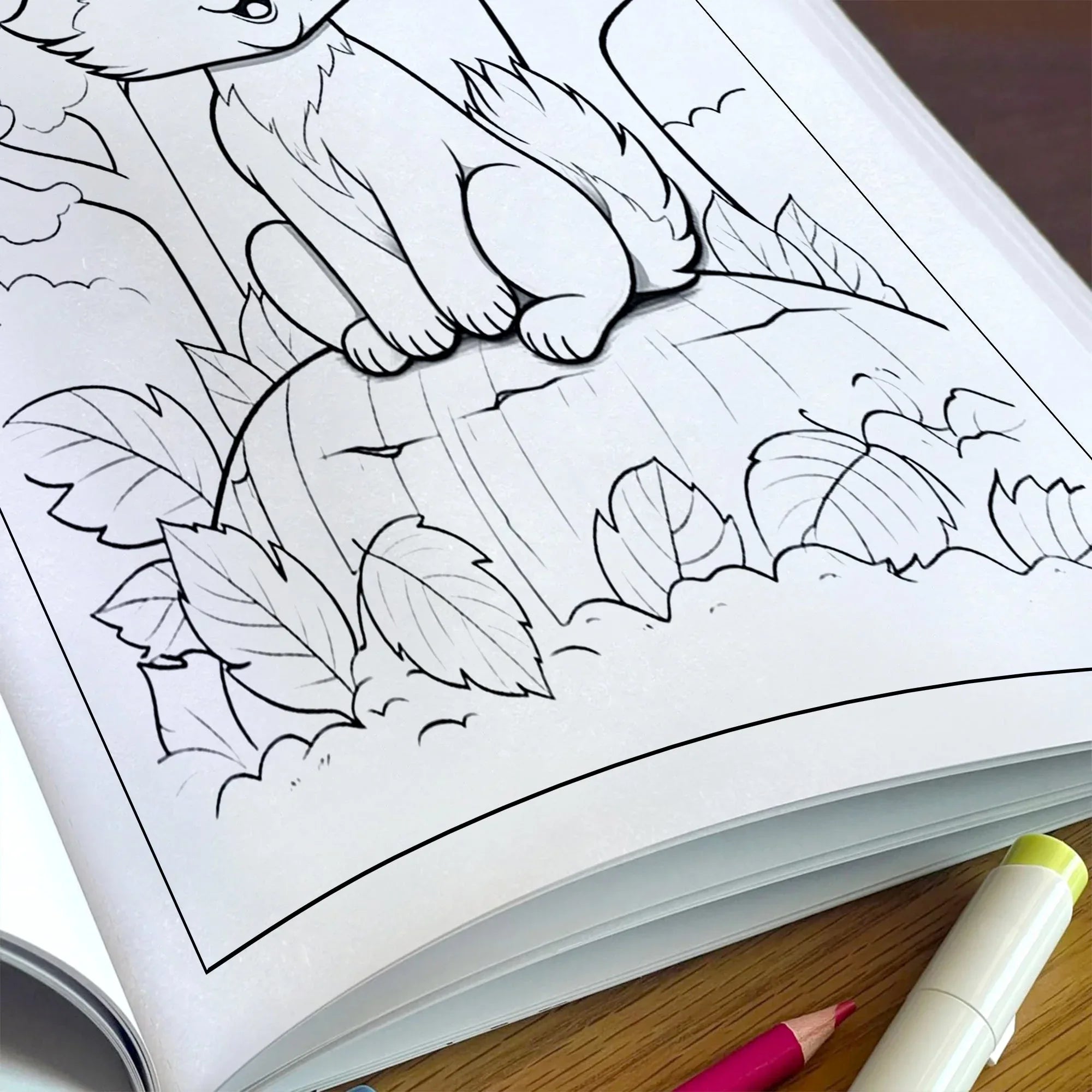 Woodland Wonders Coloring Pages – 48 Pages – Fun Autumn Designs – For Kids - BIG FRENCHIES