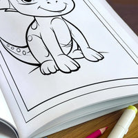 Tiny Dino Friends – Cute Dinosaur Coloring Pages – 48 Pages – Adorable Jurassic Creatures – For Kids - BIG FRENCHIES