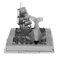 Moby Dick Book Sculpture 3D Steel Model Kit Metal Earth