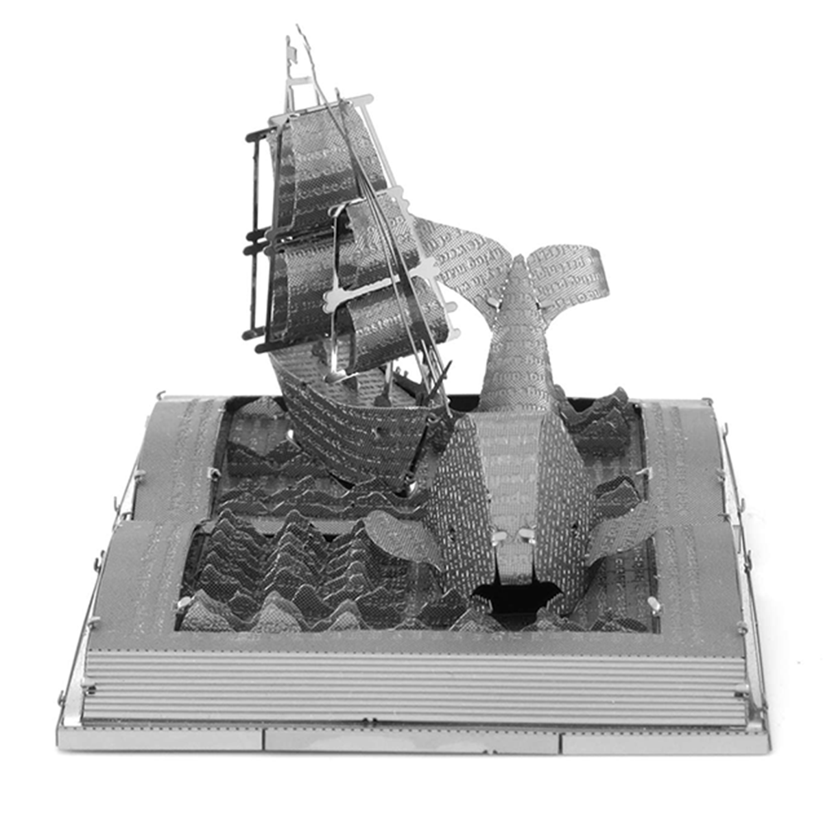 Moby Dick Book Sculpture 3D Steel Model Kit Metal Earth