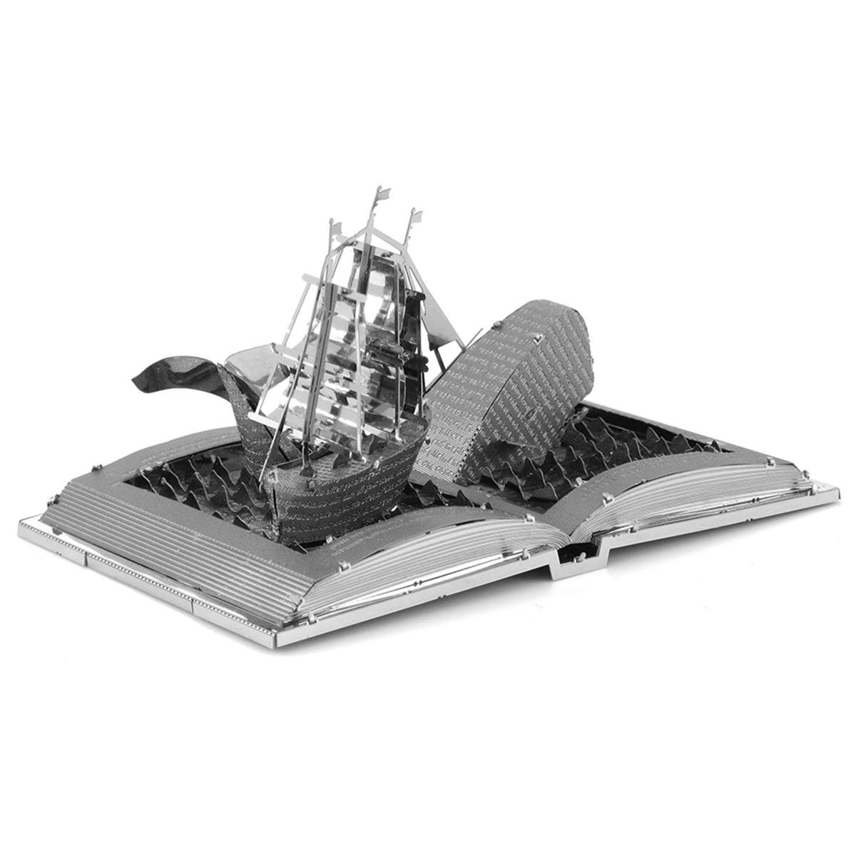 Moby Dick Book Sculpture 3D Steel Model Kit Metal Earth