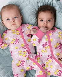 Softball Cherry Mom And Girl Matching Bamboo Convertible Zippy