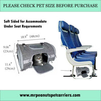 Mr. Peanut's Monterey Series Airline Compliant Horizontal Backpack Pet Carrier - BIG FRENCHIES