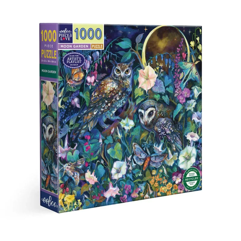 Moon Garden 1000 Piece Jigsaw Puzzle eeBoo - BIG FRENCHIES