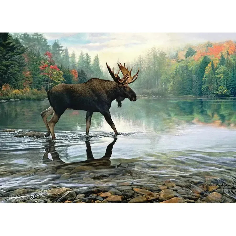 Moose Crossing 1000 Piece Jigsaw Puzzle Cobble Hill - BIG FRENCHIES