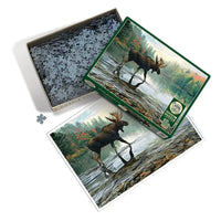 Moose Crossing 1000 Piece Jigsaw Puzzle Cobble Hill