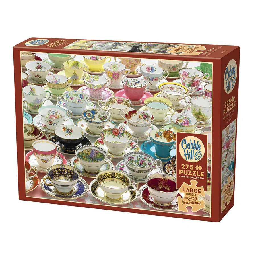 More Teacups 275 Large Piece Jigsaw Puzzle Cobble Hill