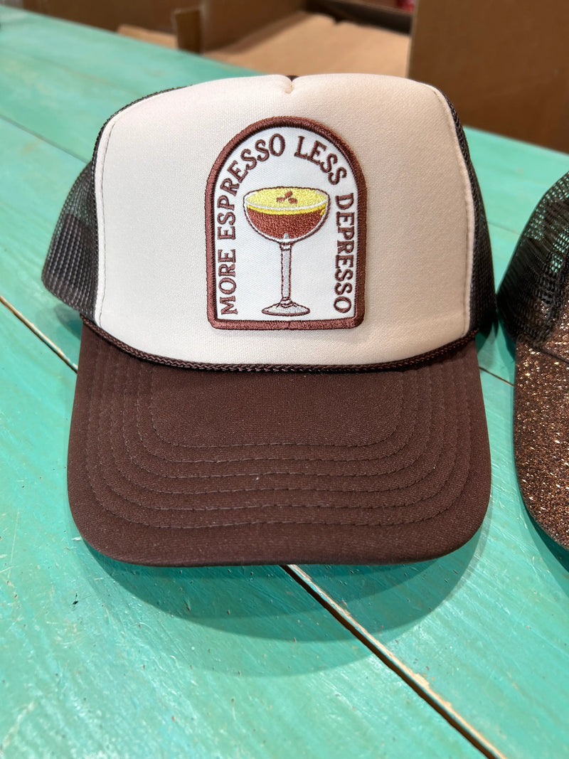More Espresso Less Depresso Trucker - BIG FRENCHIES
