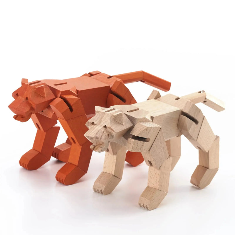 Morphits® Modern Wooden Tiger Decor – Interactive Puzzle & Art Piece - BIG FRENCHIES