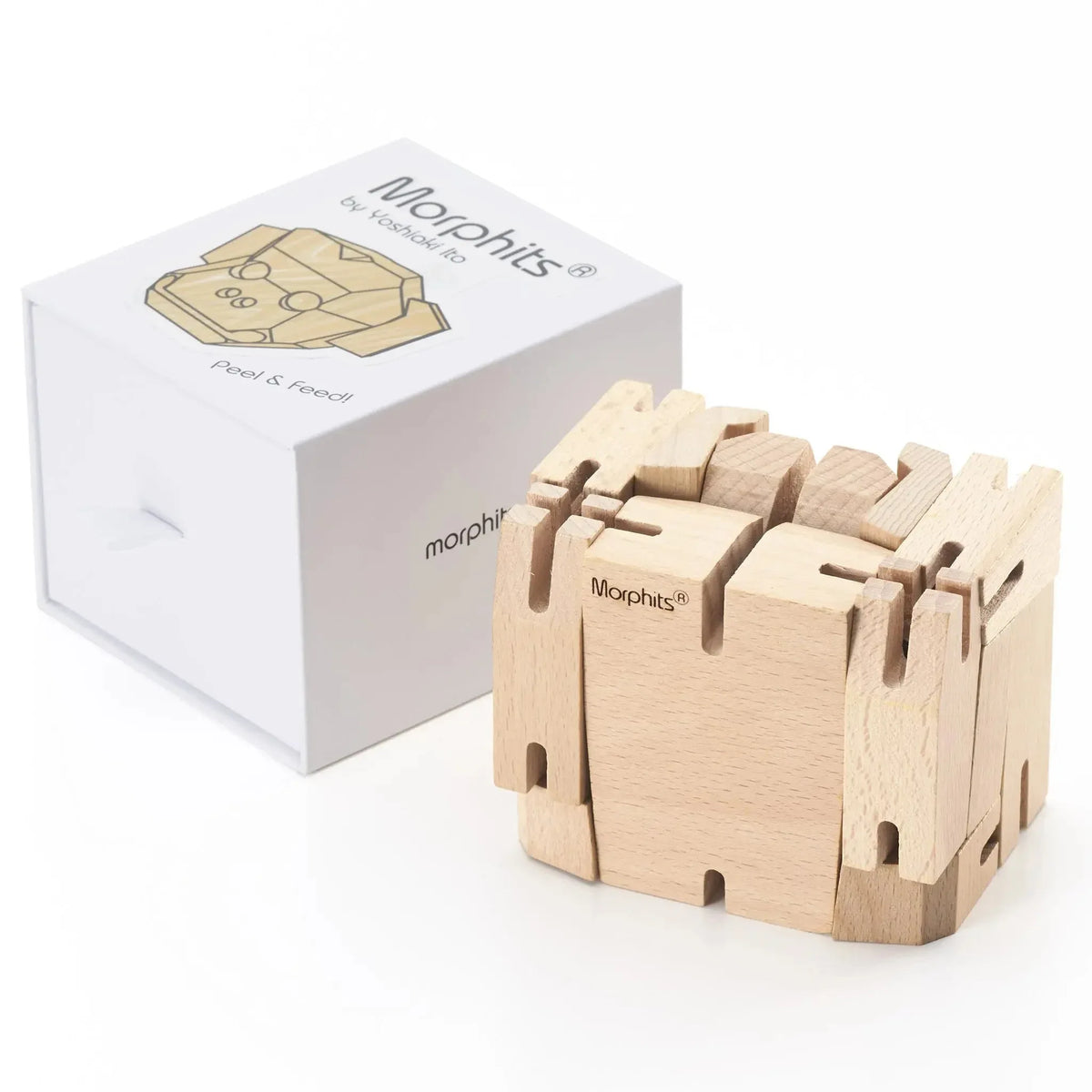 Morphits® Modern Wooden Monkey Decor – Interactive Puzzle & Art Piece - BIG FRENCHIES