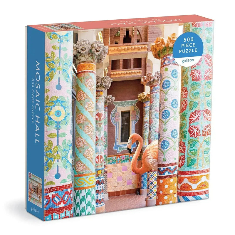 Mosaic Hall 500 Piece Jigsaw Puzzle Galison - BIG FRENCHIES
