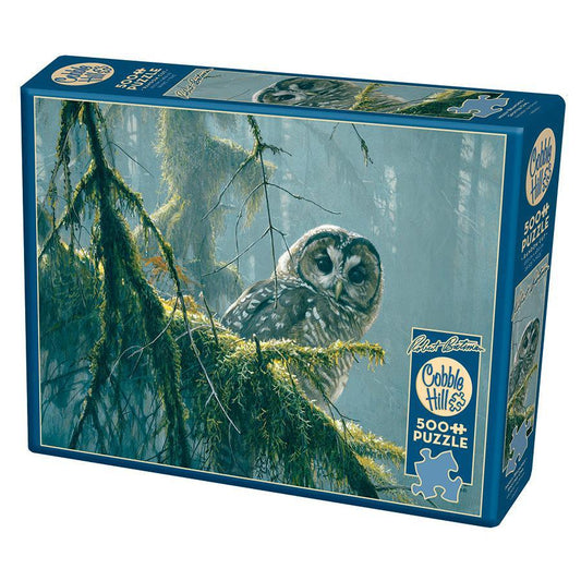 Mossy Branches - Spotted Owl 500 Piece Jigsaw Puzzle Cobble Hill - BIG FRENCHIES