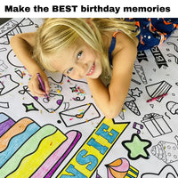 Surprise Party Coloring Tablecloth - BIG FRENCHIES