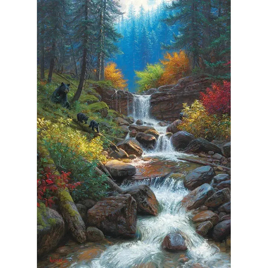 Mountain Cascade 1000 Piece Jigsaw Puzzle Cobble Hill