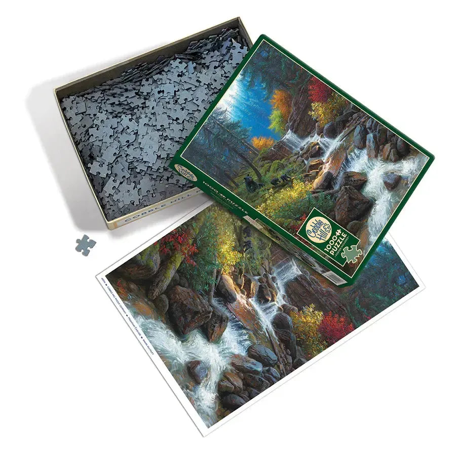 Mountain Cascade 1000 Piece Jigsaw Puzzle Cobble Hill