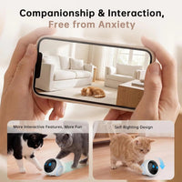 Movable Pet Camera Robot 1080P Two Way Audio Night Vision Auto Recharge