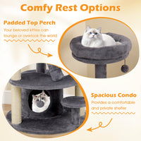 Multi-level Kitty Tower with Condo and Climbing Ladder-GR