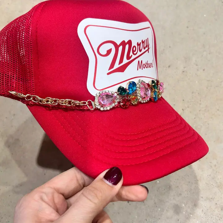 Multicolor Rhinestone Trucker Chain - BIG FRENCHIES