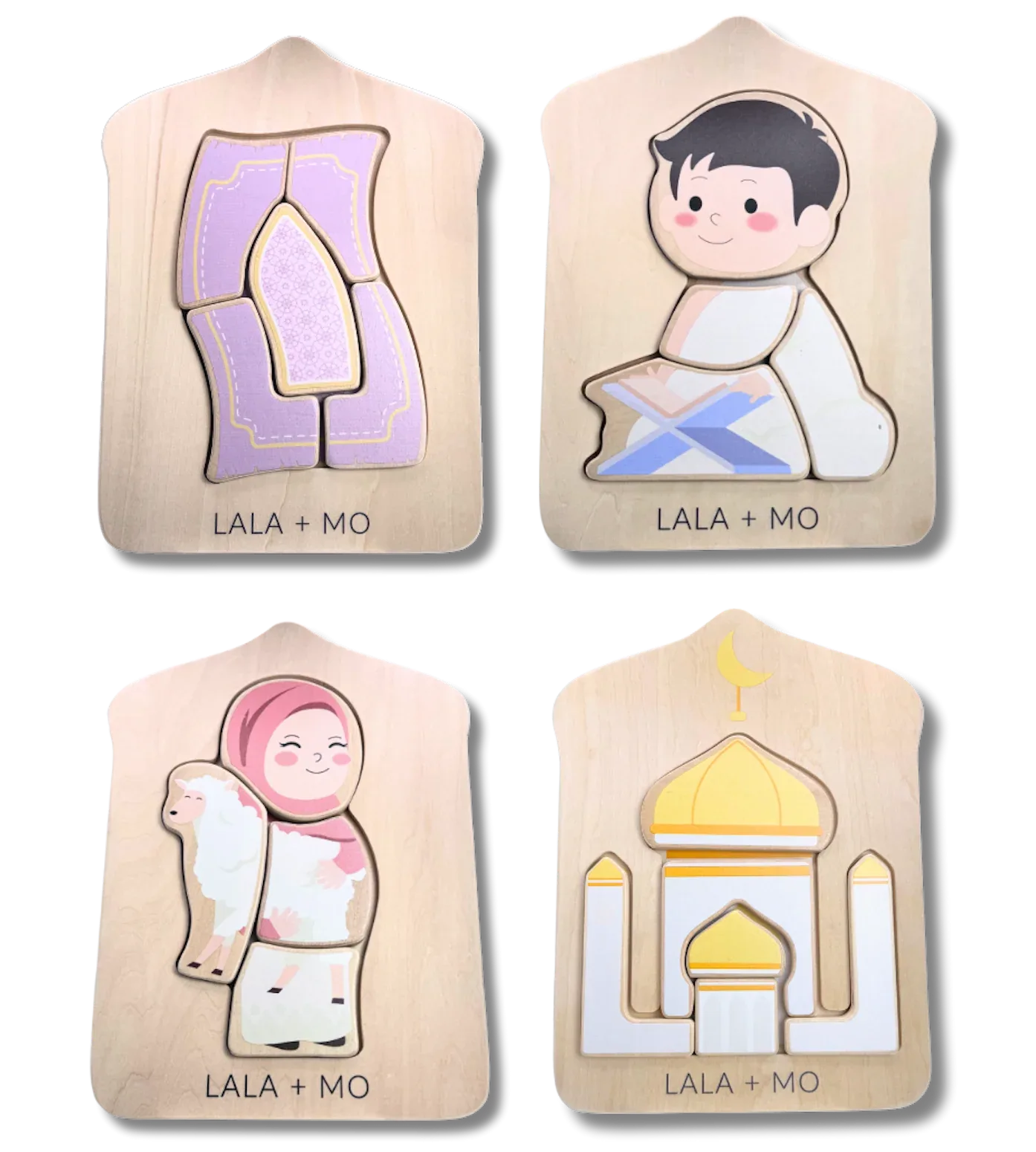 Chunky Islamic Block Puzzles (Set of FOUR) - BIG FRENCHIES