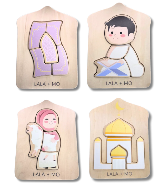 Chunky Islamic Block Puzzles (Set of FOUR) - BIG FRENCHIES