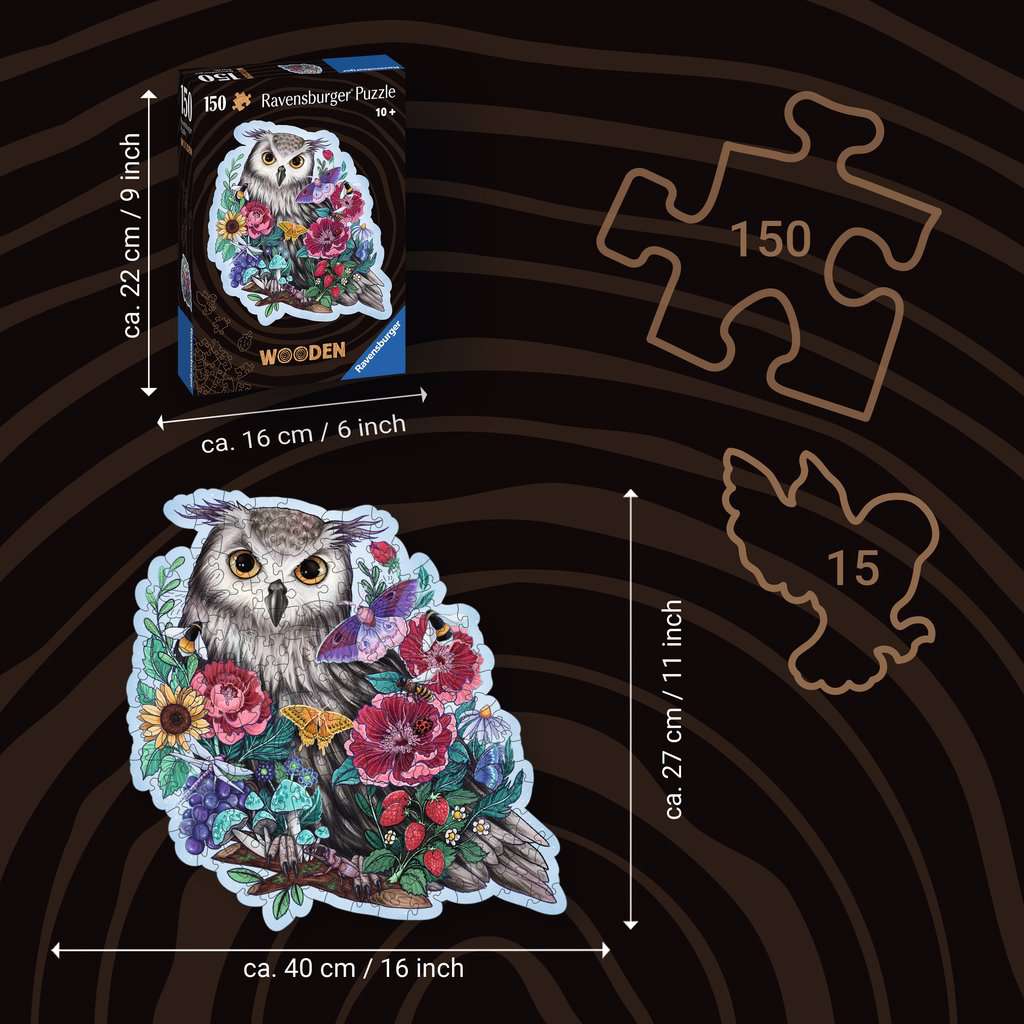 Mysterious Owl 150 Piece Wood Jigsaw Puzzle Ravensburger