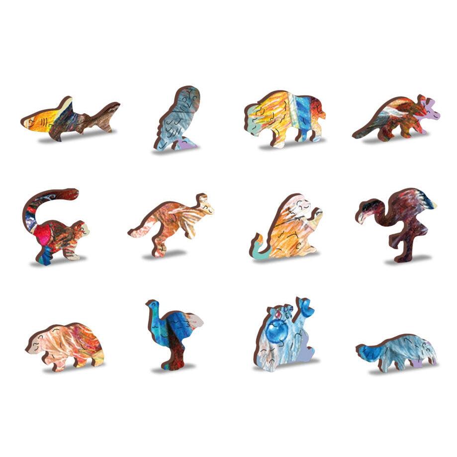 Mystic Fox 250 Piece Wood Jigsaw Puzzle Wooden City