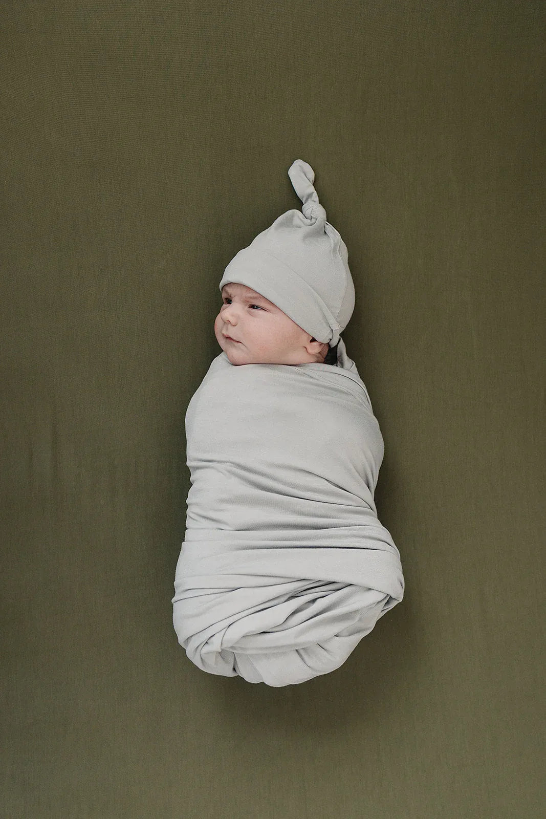 Olive Bamboo Stretch Crib Sheet - BIG FRENCHIES